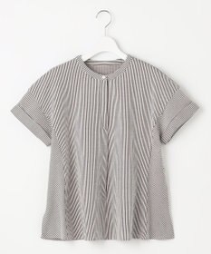 J.PRESS LADIES L 【洗える・抗菌防臭・吸水速乾】サッカージャージー フレンチスリーブ カットソー