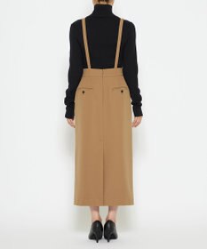 uncrave 【防しわ・UVカット・洗濯機洗い可】バルキーツイル スカート(サスペンダー付き)（uncrave STANDARD）