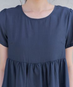 Tiaclasse 麻調２段フレアチュニック