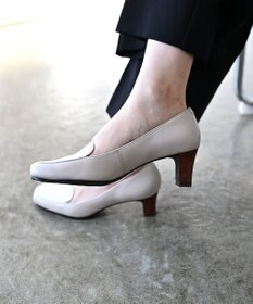 Pointer 日本製 クロコ型押しパンプス