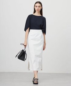 ICB 【新色追加・WEB限定カラーあり・UVケア・接触冷感・速乾・防シワ・洗える】FluidBackSatin ドルマンスリーブブラウス