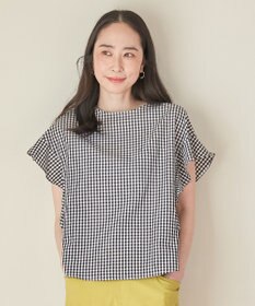 ANY L 【洗濯機可能】ライトリネンクロス　フレアスリーブ