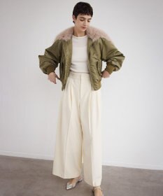 NAVE 【Nave・洗える】2WAYツイル ワイドパンツ