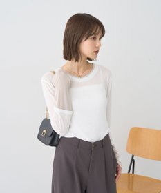 earth music&ecology レイヤードシアープルオーバー