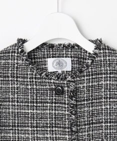 J.PRESS LADIES L Lightループチェック ツイード ジャケット