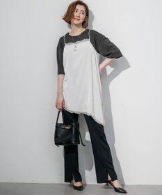 23区 【先行予約】ドロップショルダー メッセージ ロゴTシャツ