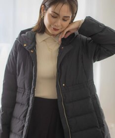 組曲 ライトタフタロングダウンコート