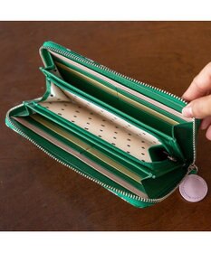 tsumori chisato CARRY グリッターフラワー ラウンドファスナー 長財布