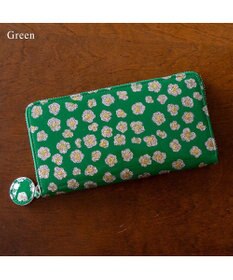 tsumori chisato CARRY グリッターフラワー ラウンドファスナー 長財布