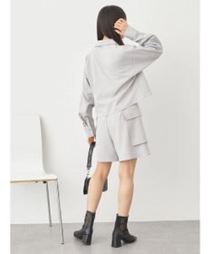 earth music&ecology ジップショートシャツ