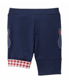 MIKI HOUSE HOT BISCUITS 【80-120cm】折り返しチェック 6分丈パンツ