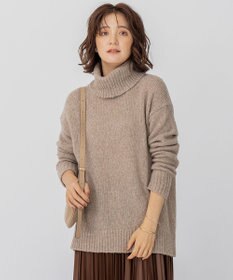 23区 【洗える】ブークレ タートルネック ニット