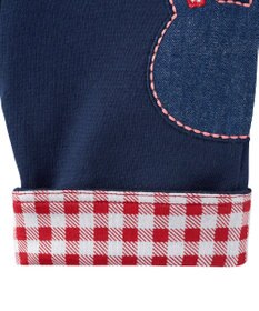 MIKI HOUSE HOT BISCUITS 【80-120cm】折り返しチェック 6分丈パンツ