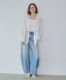 WEGO ワイドカーブデニムパンツ