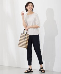 J.PRESS LADIES 【洗える】コンジュンク トリコットツイル パンツ