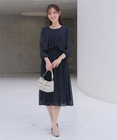 Tiaclasse 【新色追加】シフォンドレープワンピース