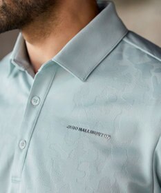 ZERO HALLIBURTON エレガントカモ柄ジャガードポロシャツ ZHG-M5S8a 82956