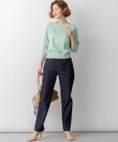 23区 L 【先行予約】ネオコンフォートストレッチ レーシーデザイン ニット