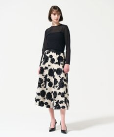 GRACE CONTINENTAL サテンコードスカート