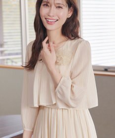 Tiaclasse 【新色追加】シフォンドレープワンピース