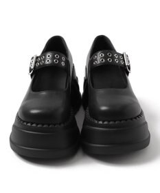 WEGO 厚底ハトメワンストラップシューズ