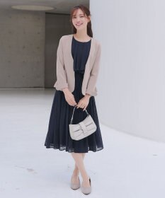 Tiaclasse 【新色追加】シフォンドレープワンピース