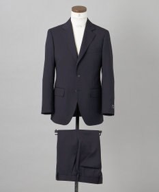GOTAIRIKU オールシーズン対応【御幸毛織】WOOL×SOLOTEX ストレッチスーツ（ネイビー無地）