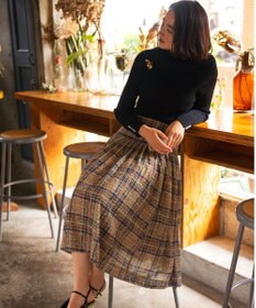 組曲 L 【WEB限定】ELENAオフショル風 ニットプルオーバー