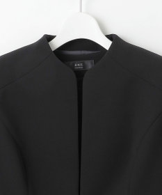 自由区 FORMAL 【ストレッチ/前開きワンピース】平二重 ジャケット+ワンピース