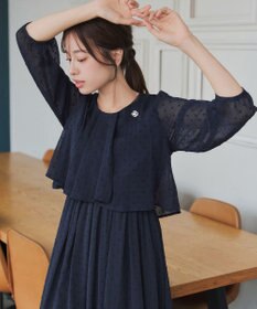 Tiaclasse 【新色追加】シフォンドレープワンピース