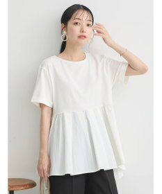 earth music&ecology 異素材チュニックカットソー