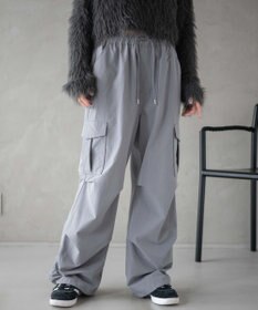 WEGO 【ウエストゴム】イージーパラシュートカーゴパンツ