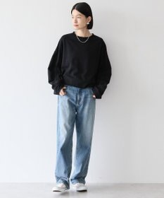 AMERICAN HOLIC ミニ裏毛タックスリーブショートプルオーバー1