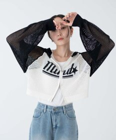 WEGO メッシュラグランニットパーカー