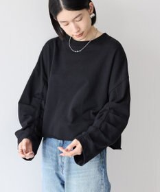 AMERICAN HOLIC ミニ裏毛タックスリーブショートプルオーバー1