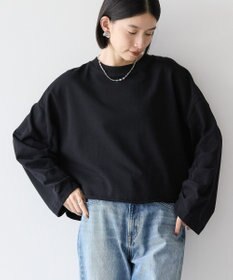 AMERICAN HOLIC ミニ裏毛タックスリーブショートプルオーバー1