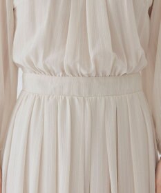 Tiaclasse 【新色追加・洗える】シフォンギャザーワンピース