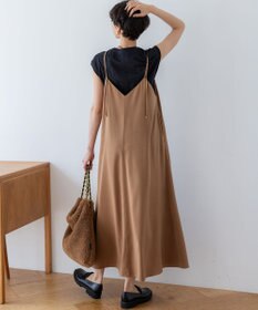 23区 L 【洗える】コンパクトヤーン フレンチスリーブ Tシャツ