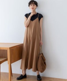 23区 L 【洗える】コンパクトヤーン フレンチスリーブ Tシャツ