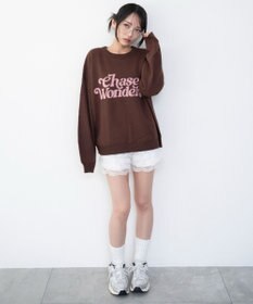 WEGO グラフィックニットプルオーバー