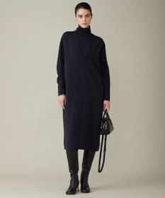 ICB 【WEB限定カラーあり】ウールブレンドスムース レイヤードデザインワンピース