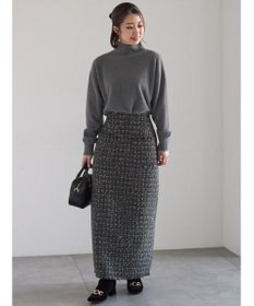 Te chichi 【宮本茉由着用】ハイネックフェザーニット