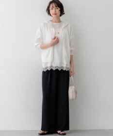 23区 【WEB&一部店舗限定】ストレッチジョーゼット ワイドパンツ