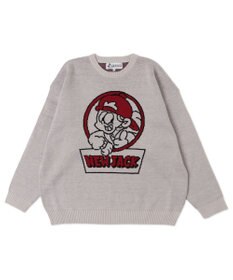 WEGO 【ユニセックス着用ITEM/MLサイズ展開】別注NEW　JACKジャガードニットプルオーバー