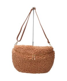 INTER-CHAUSSURES 【ANDREA CARDONE ITALI】レザーストラップボアショルダーバッグ