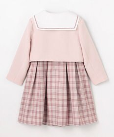 ANY KIDS 【2点セット】セーラージャケット+チェックワンピース
