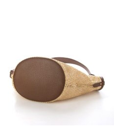 UNBILLION カシュカシュ cachecache / フェイクレザーショルダーバッグ付雑材風トート