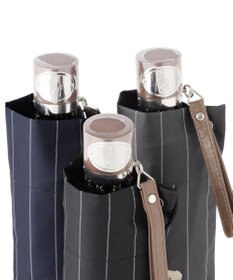 MOONBAT POLO RALPH LAUREN メンズ 折りたたみ傘 ストライプ×BEAR 65cm