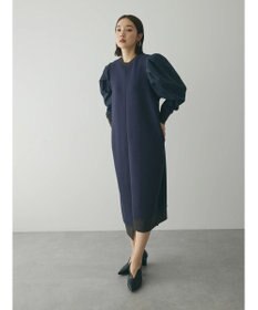 Green Parks armonia. リブ使いコクーンポンチワンピース