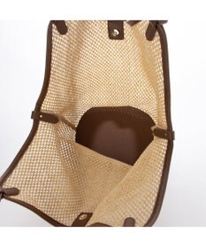 UNBILLION カシュカシュ cachecache / フェイクレザーショルダーバッグ付雑材風トート